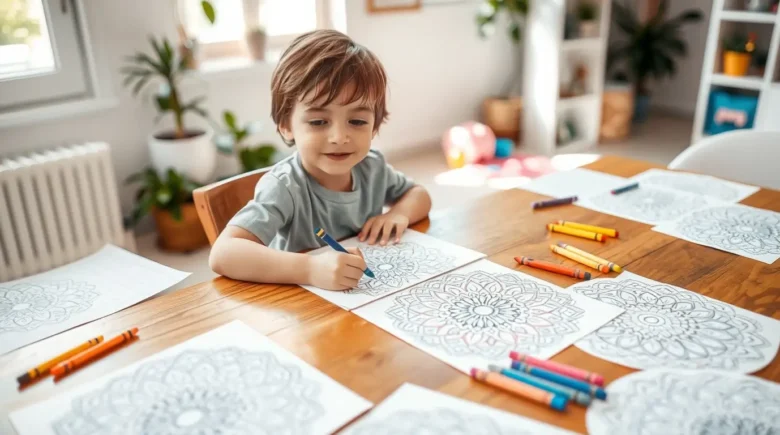 Mandalas para Crianças: conexão e diversão terapêutica